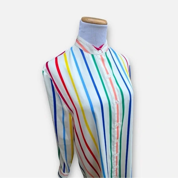 Summersalt Striped Long-Sleeved Button-down Tunic Shirt Dress Size Small - Picture 6 of 11
